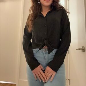 Express cropped blouse!